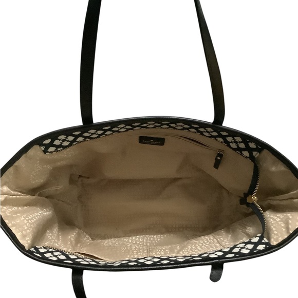 Kate Spade Black and Pink Patterned Tote - Picture 3 of 6